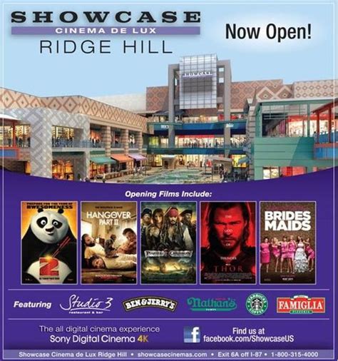 Ridge hill movie times - Movie theater information and online movie tickets in Yonkers, NY. Showcase Cinema de Lux Ridge Hill Showtimes & Movie Tickets. Sep 20, 2017 Find movie showtimes and buy movie tickets for Showcase Cinema de Lux Ridge Hill on Atom Tickets! Get tickets and skip the lines with a few clicks. Showcase Cinema de lux Farmingdale - Showtimes and …